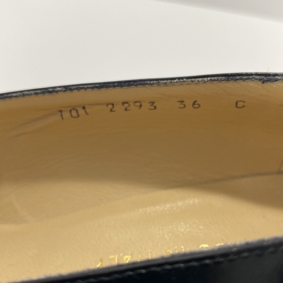 GUCCI Horsebit Square Toe Leather 1.5” Heels! Size 36 - Picture 14 of 15